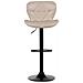 Set Di 2 Sedie Alte Valetta Pelle Sintetica Beige Chiaro - Foto miniatura 7