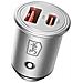 Caricatore Accendisigari Compatto 45w 1x Usb E 1x Usb-c, Argento - Foto miniatura 1