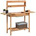 Tavolo Invaso Con Lavello Marrone 147,5x44x139,5 Massello Abete - Foto miniatura 4