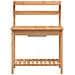 Tavolo Invaso Con Lavello Marrone 147,5x44x139,5 Massello Abete - Foto miniatura 6
