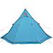 Tenda Da Campeggio Tipi Per 5 Persone Blu Impermeabile - Foto miniatura 10