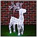 Renna Natalizia Luminosa 3d In Cristalli Acrilici 100 Led Bianco Freddo H. 70 Cm - Foto miniatura 2