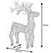 Renna Natalizia Luminosa 3d In Cristalli Acrilici 100 Led Bianco Freddo H. 70 Cm - Foto miniatura 3