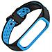 Cinturino Bicolore Per Samsung Galaxy Fit2 Black+blue - Foto miniatura 2