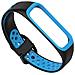 Cinturino Bicolore Per Samsung Galaxy Fit2 Black+blue - Foto miniatura 3