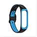 Cinturino Bicolore Per Samsung Galaxy Fit2 Black+blue - Foto miniatura 4
