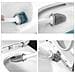 Scopino Per Wc Con Supporto A Parete White - Foto miniatura 3