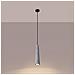 Sollux Lighting Lampada A Sospensione Electra In Cemento Sl.1347 - Industriale Lampade A Sospensione Grigio 125x8x8 Cm - Foto miniatura 3