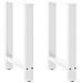 Gambe Per Tavolino Bianco 2 Pz 60x(72-73) Cm Acciaio - Foto miniatura 1