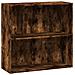 Libreria Rovere Fumo 80x30x77 Cm In Legno Multistrato - Foto miniatura 2