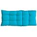 Cuscini Per Sedia Schienale Alto 2pz Turchese In Tessuto Oxford - Foto miniatura 6