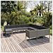 Set Divani Da Giardino 12 Pz Con Cuscini In Polyrattan Grigio - Foto miniatura 8