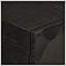 Lusso Casadino -  Credenza Nera 55x30x76 Cm In Legno Massello Di Mango E Ferro - Foto miniatura 6