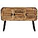 Credenza In Legno Massello Di Mango 120x30x76 Cm - Foto miniatura 3