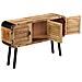 Credenza In Legno Massello Di Mango 120x30x76 Cm - Foto miniatura 5