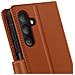 Custodia Per Samsung Galaxy A16 Con Cover Rimovibile, Marrone - Foto miniatura 3