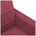 Set di Divani 3 pz con Cuscini Rosso Vino in Tessuto - Foto miniatura 8