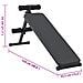 Panca per Sit Up 150 kg Pieghevole e Altezza Regolabile 48-68 cm Acciaio - Foto miniatura 5