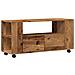 Mobile Porta TV con Ruote Legno Antico 102x34,5x43cm Truciolato - Foto miniatura 1
