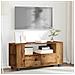 Mobile Porta TV con Ruote Legno Antico 102x34,5x43cm Truciolato - Foto miniatura 3