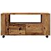 Mobile Porta TV con Ruote Legno Antico 102x34,5x43cm Truciolato - Foto miniatura 4