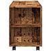 Mobile Porta TV con Ruote Legno Antico 102x34,5x43cm Truciolato - Foto miniatura 6