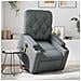 Poltrona Alzapersona Elettrica Reclinabile Grigio in Similpelle - Foto miniatura 2