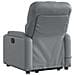 Poltrona Alzapersona Elettrica Reclinabile Grigio in Similpelle - Foto miniatura 5