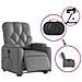 Poltrona Alzapersona Elettrica Reclinabile Grigio in Similpelle - Foto miniatura 6