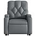 Poltrona Alzapersona Elettrica Reclinabile Grigio in Similpelle - Foto miniatura 9