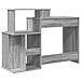 Scrivania con storage grigio sonoma 120.5x44x88.5 cm legno ingegnerizzato - Foto miniatura 6