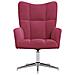 Lusso Casadino -  Sedia Relax Rosso Vino In Velluto - Foto miniatura 2