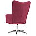 Lusso Casadino -  Sedia Relax Rosso Vino In Velluto - Foto miniatura 4