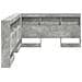 Testata contenitore Grigio cemento 160 cm Legno multistrato - Foto miniatura 6