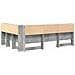 Testata contenitore Grigio cemento 160 cm Legno multistrato - Foto miniatura 7