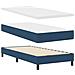 Letto box spring con materasso con materasso Blu 90 x 200 cm - Foto miniatura 1