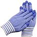 Guanti Da Lavoro In Nylon - 200g Motivo Zebrato Blu, 12 Paia - Leggeri E Resistenti All'abrasione - Foto miniatura 1