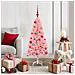 Albero di Natale con 150 LED con supporto Rosa 120 cm PVC - Foto miniatura 2