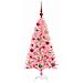 Albero di Natale con 150 LED con supporto Rosa 120 cm PVC - Foto miniatura 3