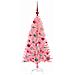 Albero di Natale con 150 LED con supporto Rosa 120 cm PVC - Foto miniatura 6