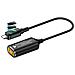 Adattatore Da 140w Dc A Usb-c: Punta Quadrata Lenovo Femmina A Type-c Maschio Con Display Digitale - Foto miniatura 1