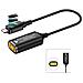 Adattatore Da 140w Dc A Usb-c: Punta Quadrata Lenovo Femmina A Type-c Maschio Con Display Digitale - Foto miniatura 2