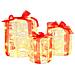 Decorazione Scatola Regalo 3 pcs Bianco caldo 20 x 20 x 21 cm - Foto miniatura 1