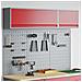 Set di armadi per attrezzi con lo scaffale 5 pcs Rosso - Foto miniatura 2