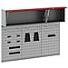 Set di armadi per attrezzi con lo scaffale 5 pcs Rosso - Foto miniatura 5