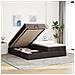 Struttura Letto Pouf con Materassi 160x200 cm in Tessuto - Foto miniatura 2