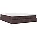 Struttura Letto Pouf con Materassi 160x200 cm in Tessuto - Foto miniatura 6