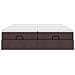 Struttura Letto Pouf con Materassi 160x200 cm in Tessuto - Foto miniatura 7