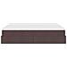 Struttura Letto Pouf con Materassi 160x200 cm in Tessuto - Foto miniatura 9