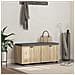 Panca per ingresso con cuscino Rovere Sonoma 100 x 38 x 46 cm - Foto miniatura 2
